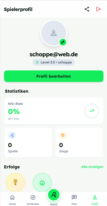 Profil-Screen